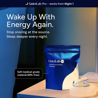 QUIETLAB® Mouth Guard for Sleeping - Anti-Snoring Device, Custom Fit